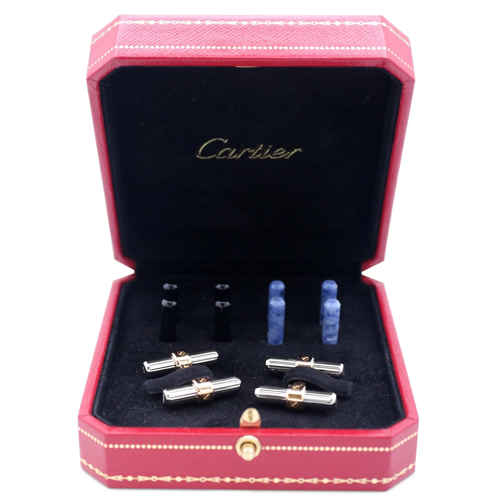 Santos De Cartier Daily Mood Cufflinks - Gold & Silver