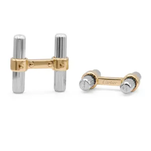 Santos De Cartier Daily Mood Cufflinks - Gold & Silver