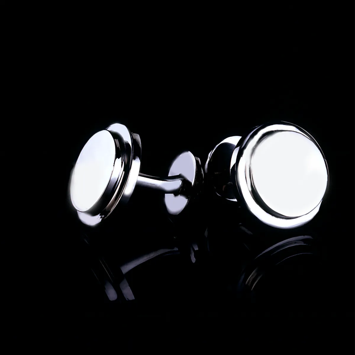 Serene White Gold Cufflinks