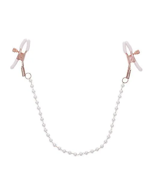 Sex & Mischief Peaches 'n CreaMe Pearl Nipple Clamps