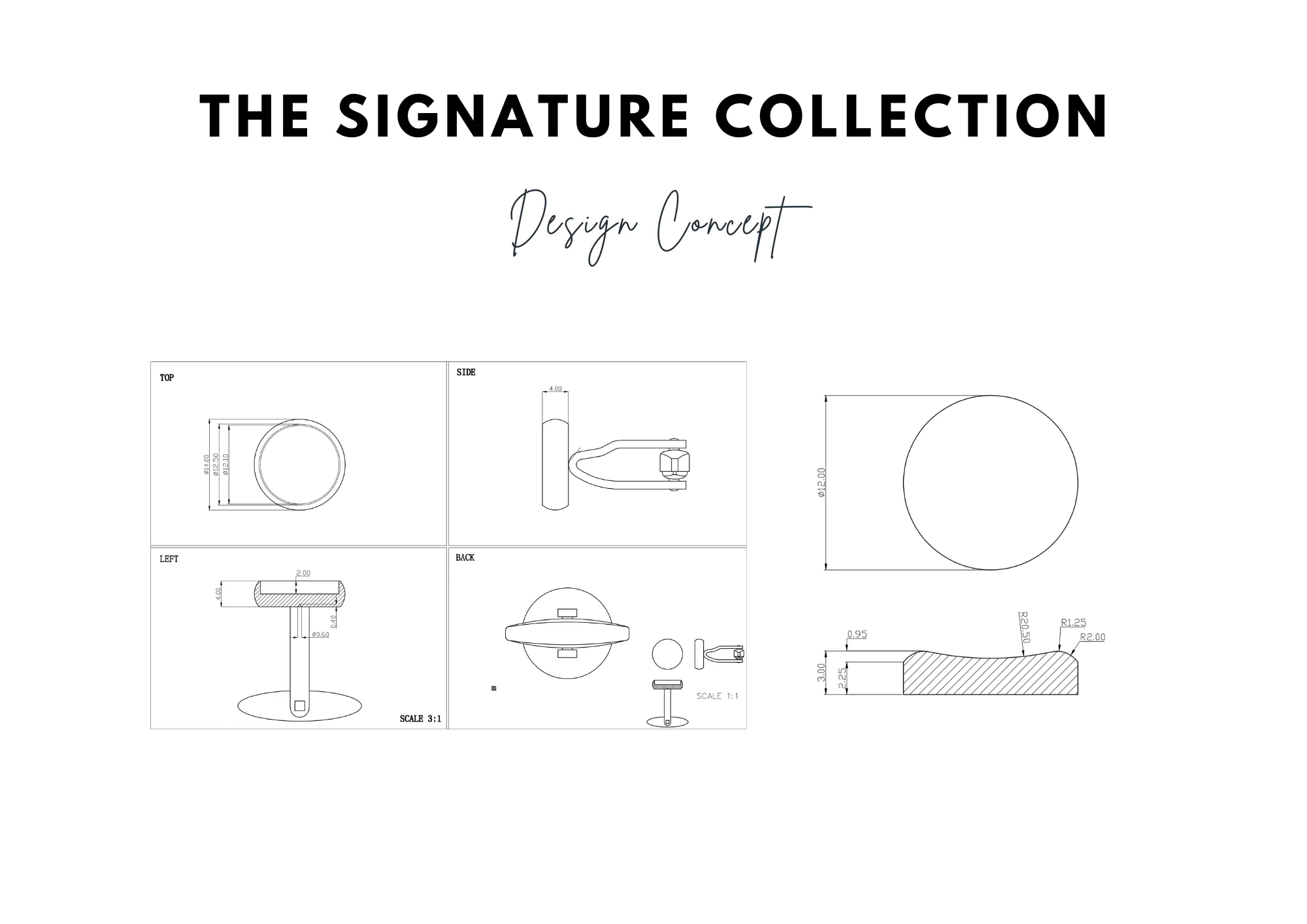 Signature Collection No7 Smokey Mother Of Pearl & Silver Cufflinks