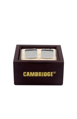 Silver Plain Box Cufflinks