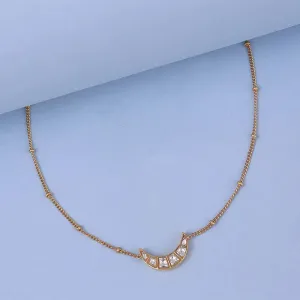 Single 92.5 Sterling Silver Moon Anklet