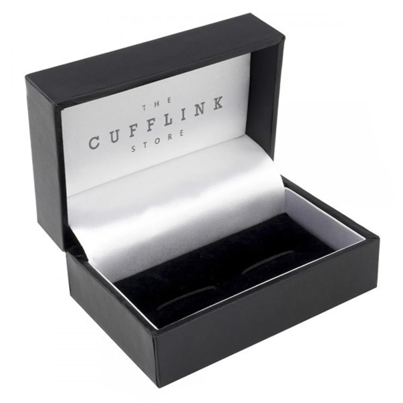 Sterling Silver Rose Gold Oval Engraved Cufflinks