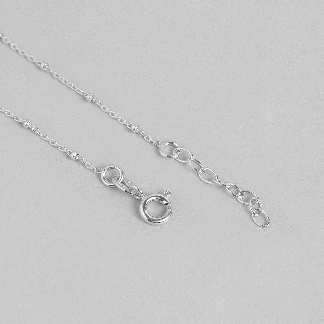 Studded flower 925 Sterling Anklets