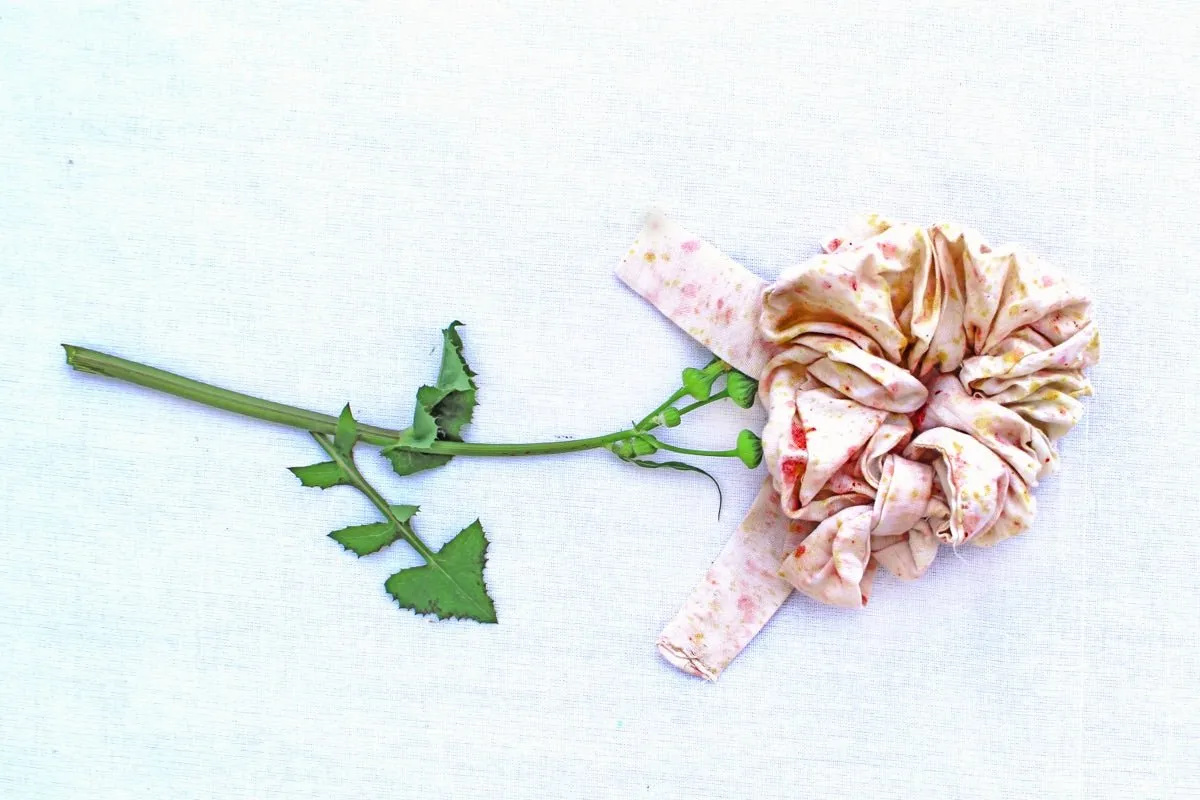 Sunshine- Anti Breakage Organic Cotton Scrunchie with Ribbon