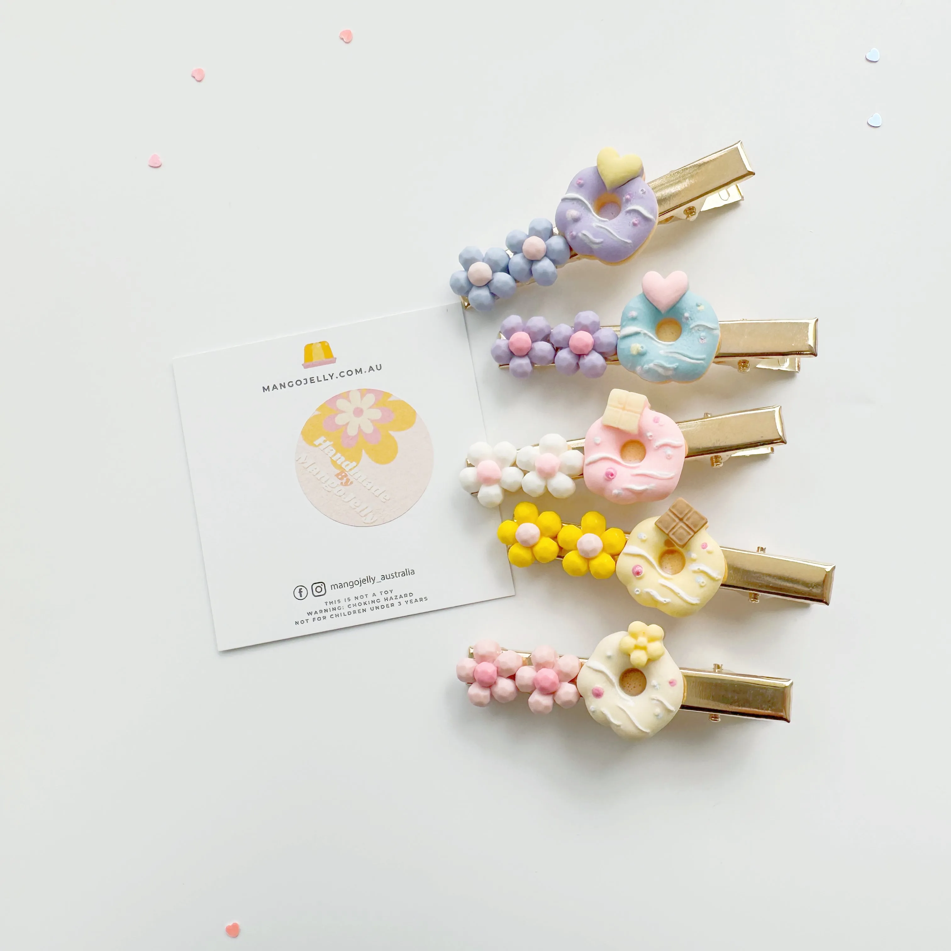 The donut Handmade Collection - Ali Clip (Strawberry)