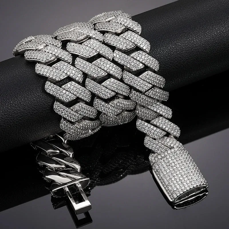 Two Row Cuban Chain Necklace - 20mm