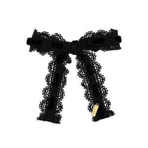 Velvet Lace Medium Bow