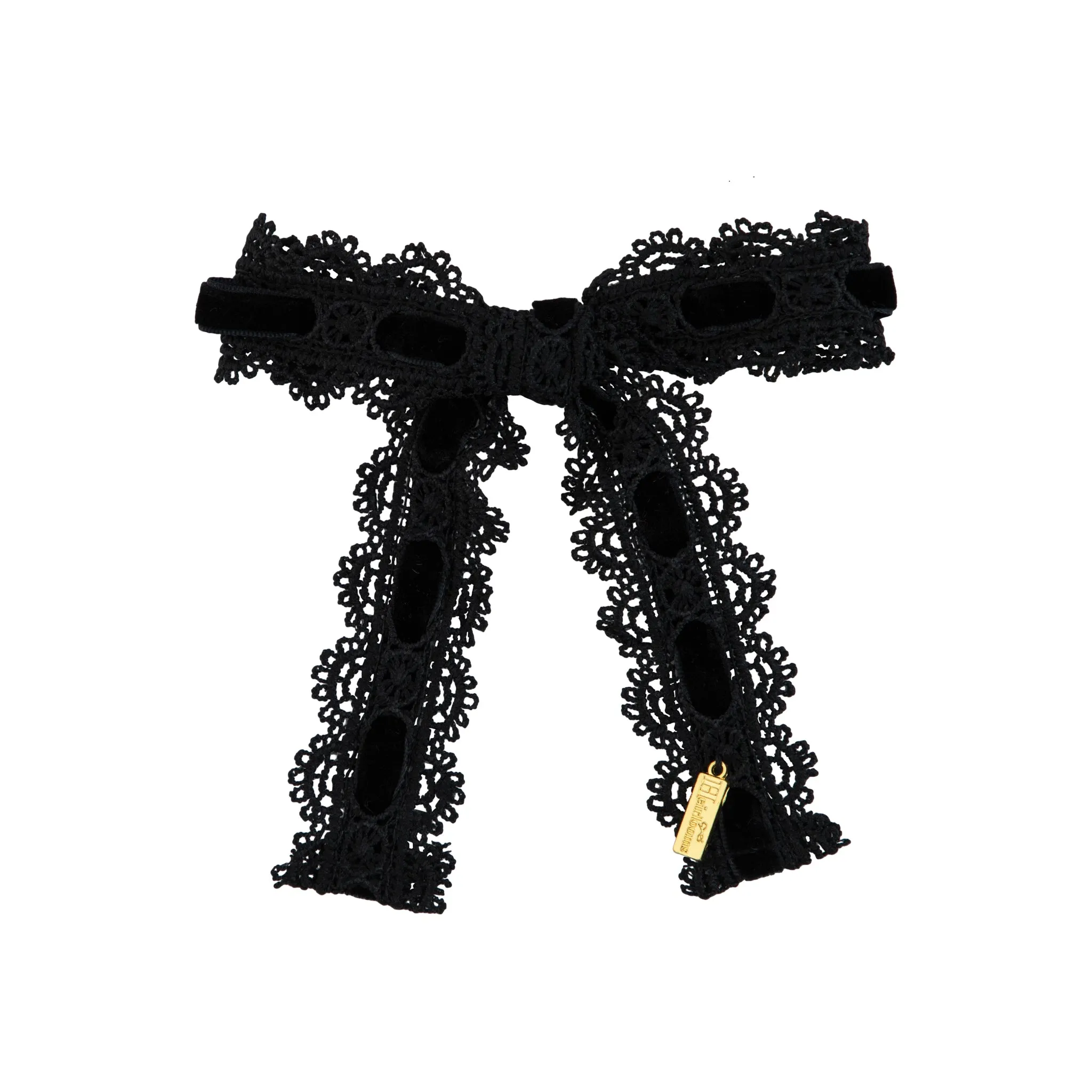 Velvet Lace Medium Bow