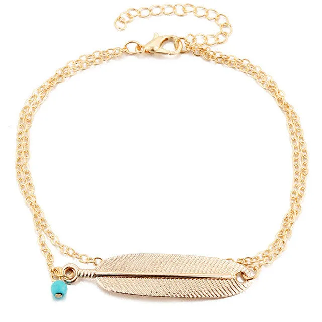 Vintage Gold and Silver Anklets