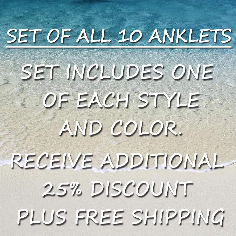 Vintage Gold and Silver Anklets
