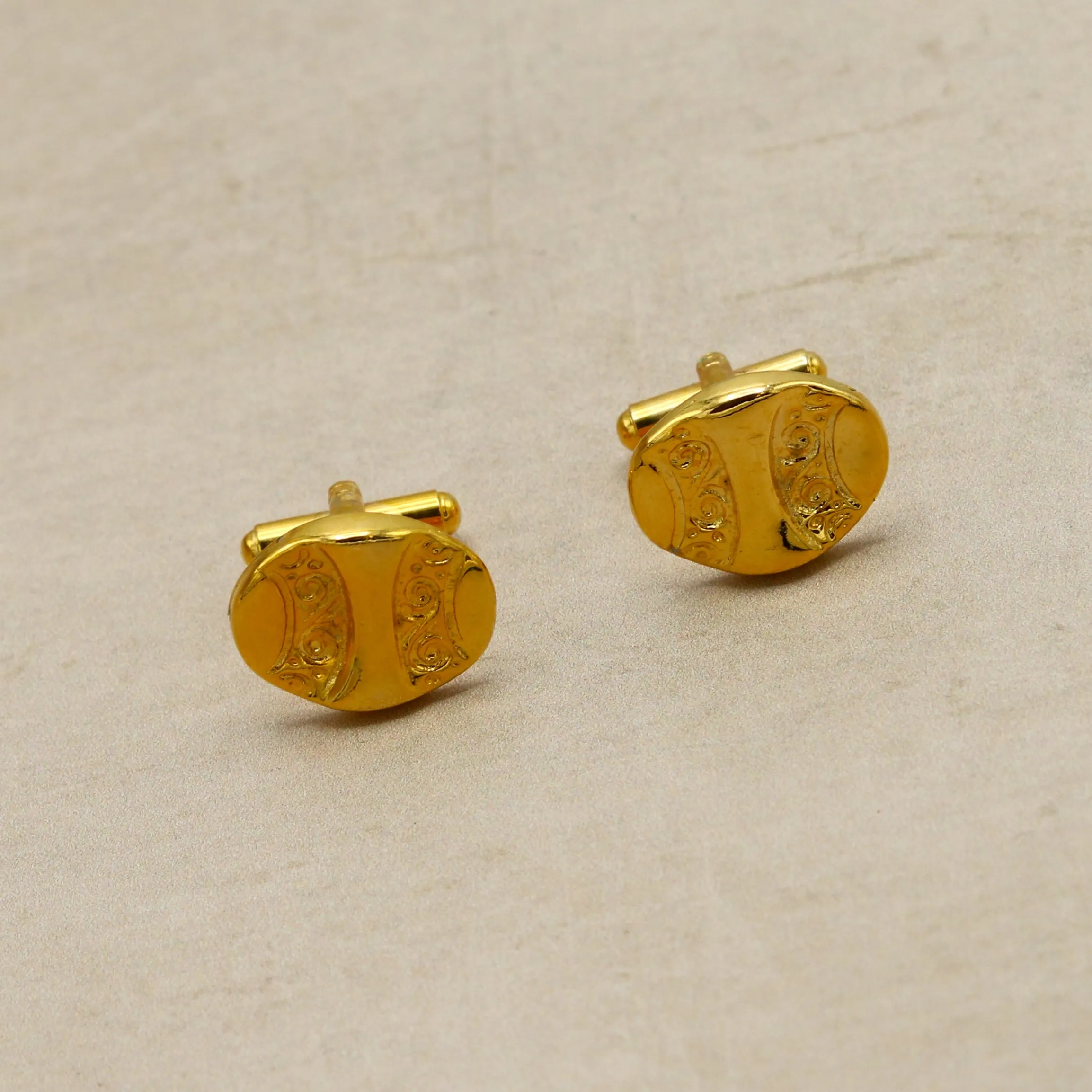 Vintage Grecian Textured Cufflinks