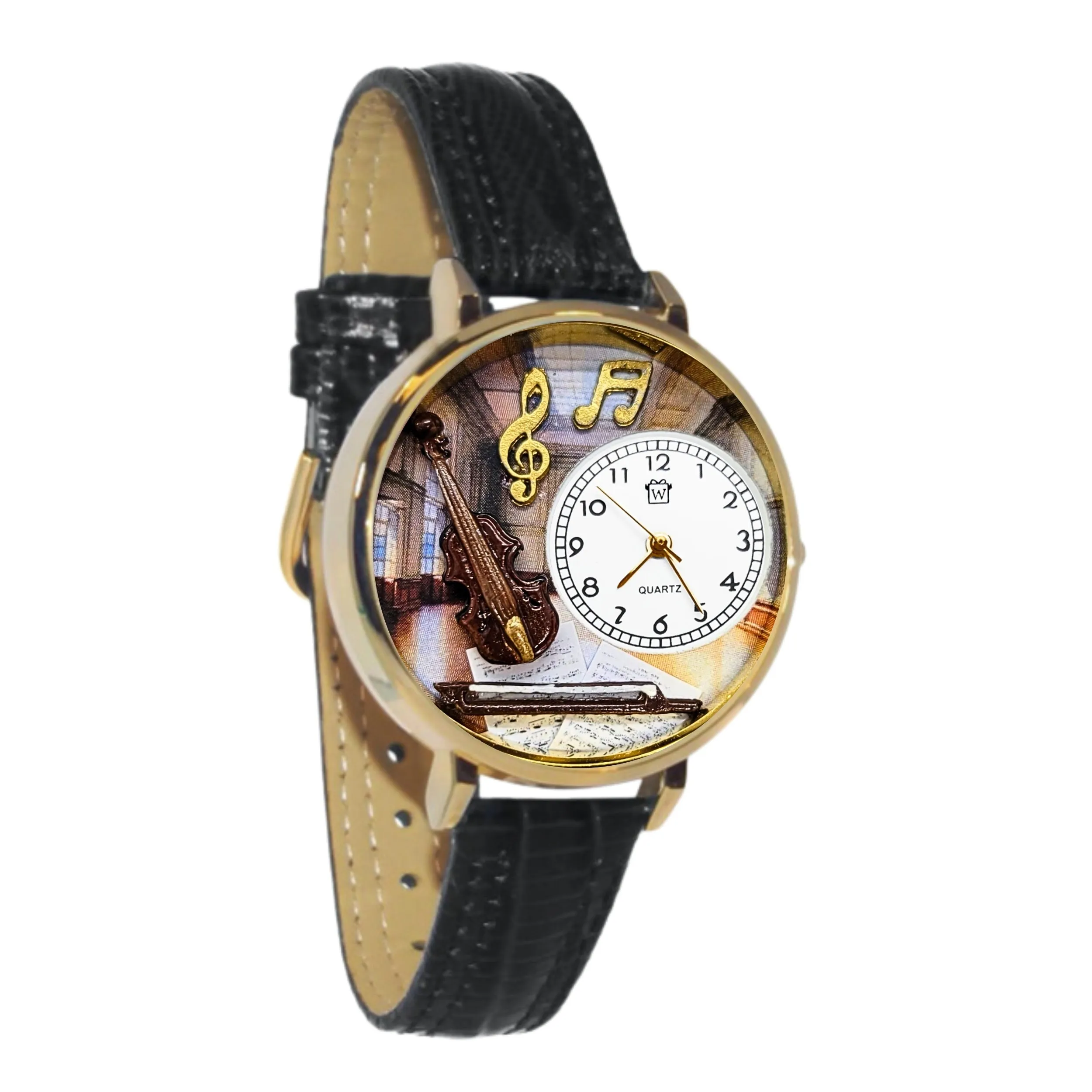 Violin String Instrument 3D Watch Large Style