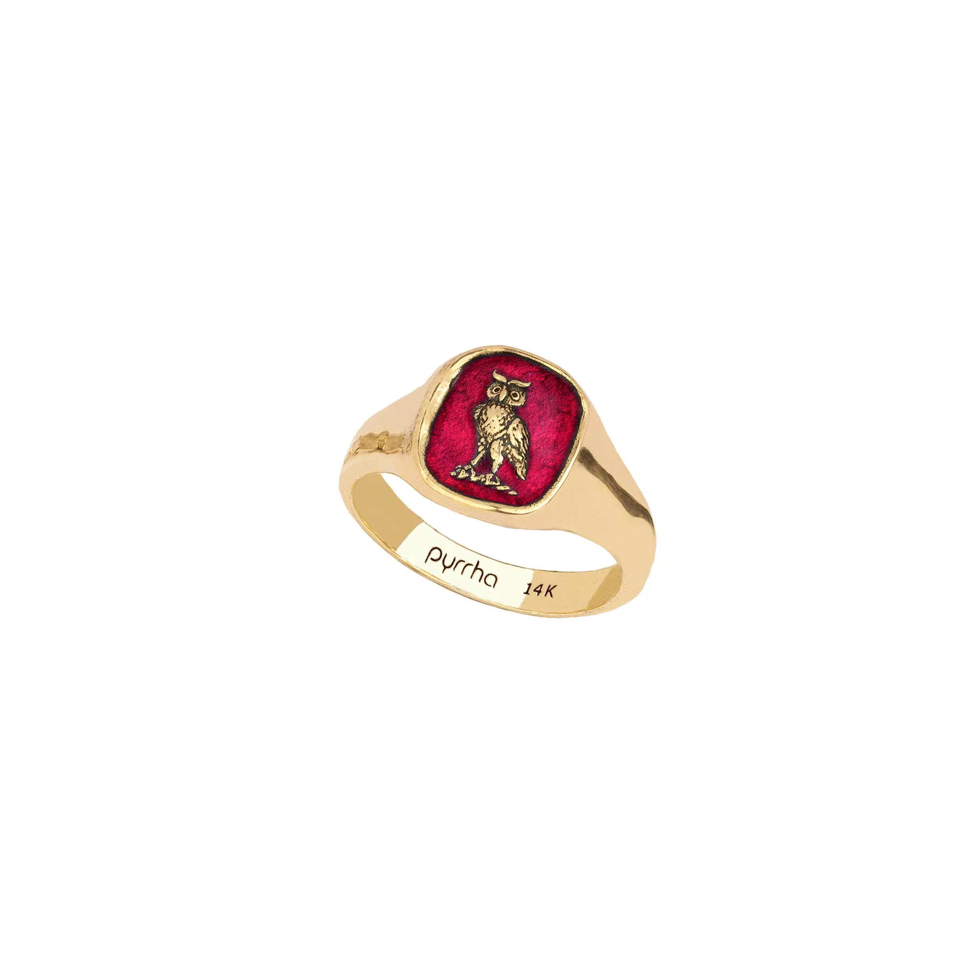 Watch Over Me 14K Gold Signet Ring - True Colors