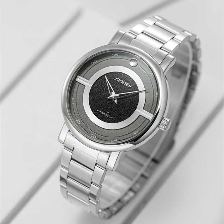 Waterproof Classic Stainless Steel-ساعة يد كوارتز كلاسيكية