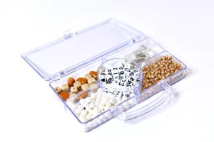White & Brown Beads Jewellery DIY Kit