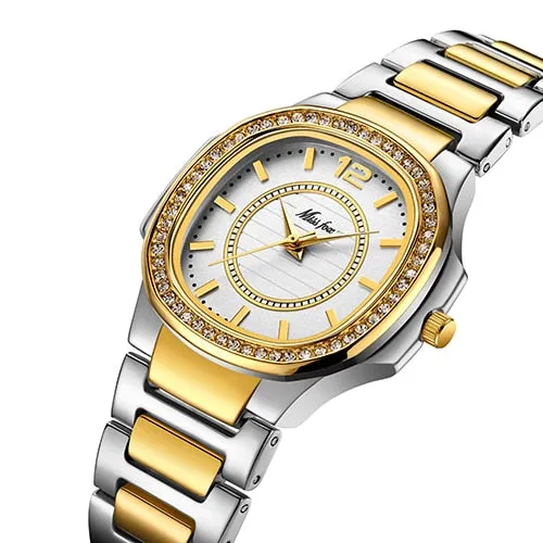 Women's Diamond Quartz Gold Wristwatch