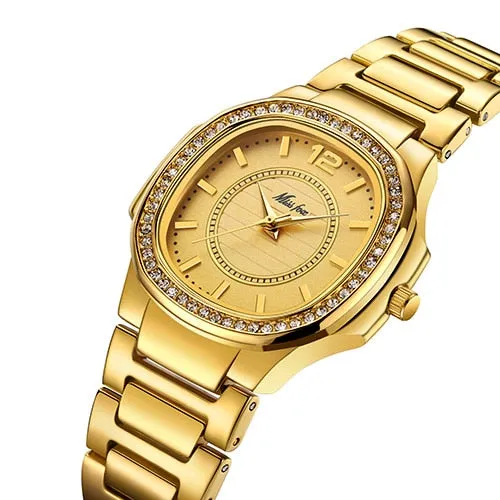 Women's Diamond Quartz Gold Wristwatch