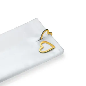 Yellow Gold Endless Cufflinks with Black Diamonds
