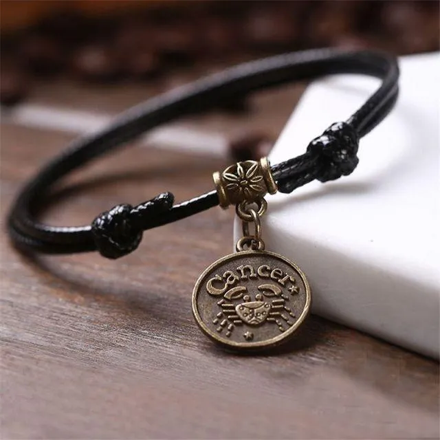 Zodiac Signs Anklet Bracelet Barefoot Sandal Beach Foot Chain