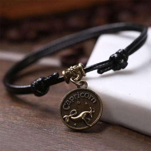 Zodiac Signs Anklet Bracelet Barefoot Sandal Beach Foot Chain