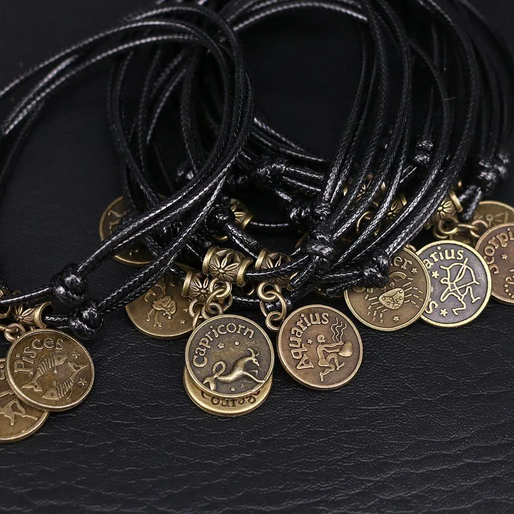 Zodiac Signs Anklet Bracelet Barefoot Sandal Beach Foot Chain
