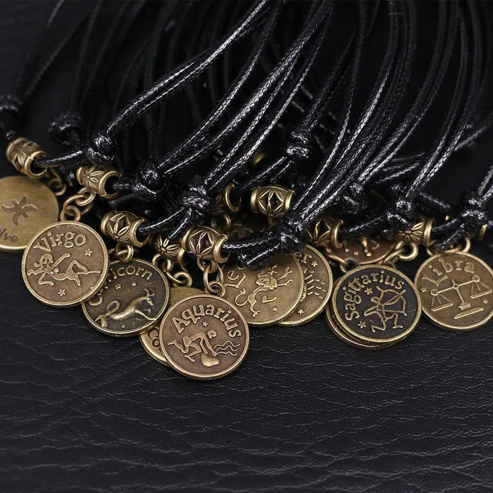 Zodiac Signs Anklet Bracelet Barefoot Sandal Beach Foot Chain