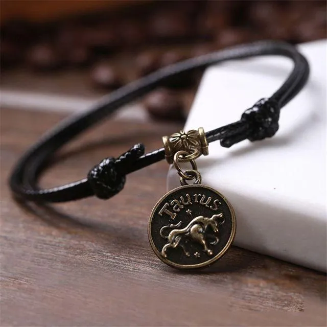 Zodiac Signs Anklet Bracelet Barefoot Sandal Beach Foot Chain