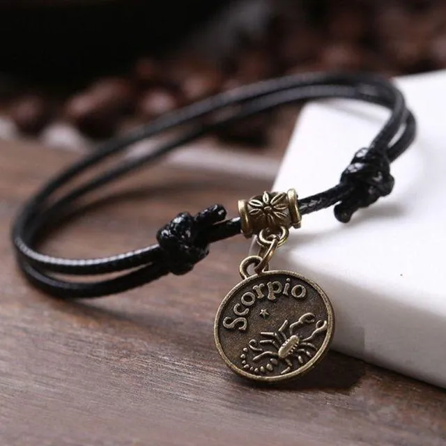 Zodiac Signs Anklet Bracelet Barefoot Sandal Beach Foot Chain
