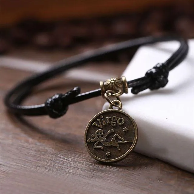 Zodiac Signs Anklet Bracelet Barefoot Sandal Beach Foot Chain