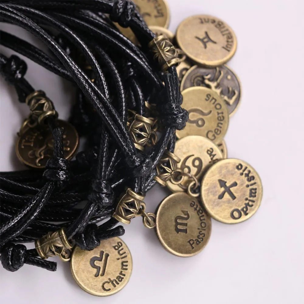 Zodiac Signs Anklet Bracelet Barefoot Sandal Beach Foot Chain