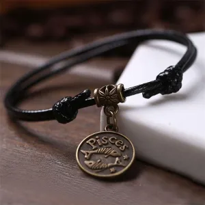 Zodiac Signs Anklet Bracelet Barefoot Sandal Beach Foot Chain