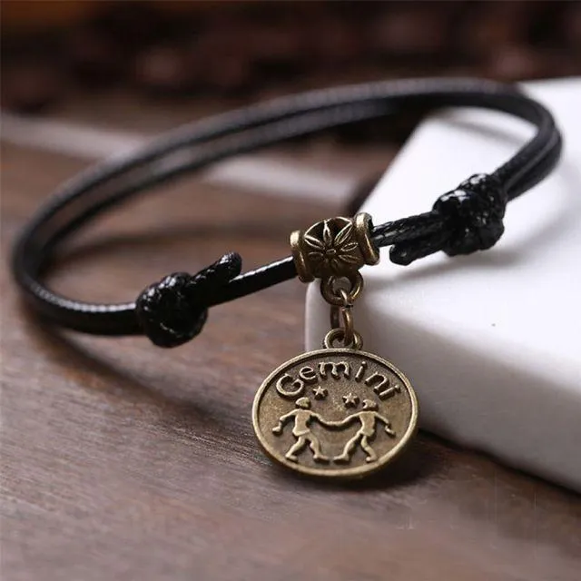 Zodiac Signs Anklet Bracelet Barefoot Sandal Beach Foot Chain