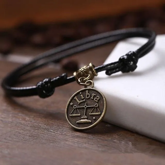 Zodiac Signs Anklet Bracelet Barefoot Sandal Beach Foot Chain